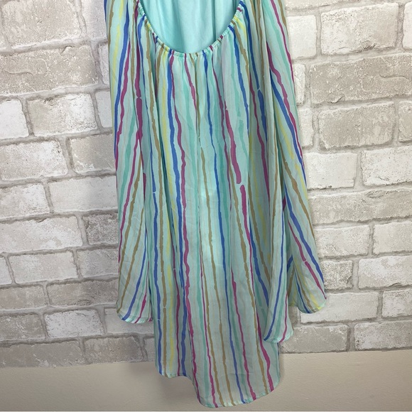Anthropologie Pins & Needles Multicolored Open Back Hi-Low Sundress Size M - Picture 8 of 16